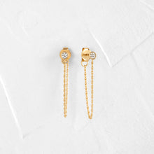 Load image into Gallery viewer, Bowstring Earrings in Diamond
