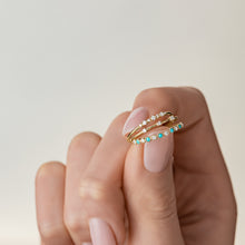 Load image into Gallery viewer, Seabed Ring in Turquoise and Diamond