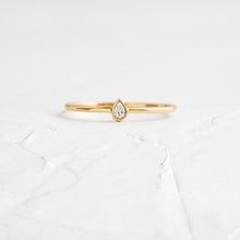 Load image into Gallery viewer, Perfect Pear Ring in Diamond